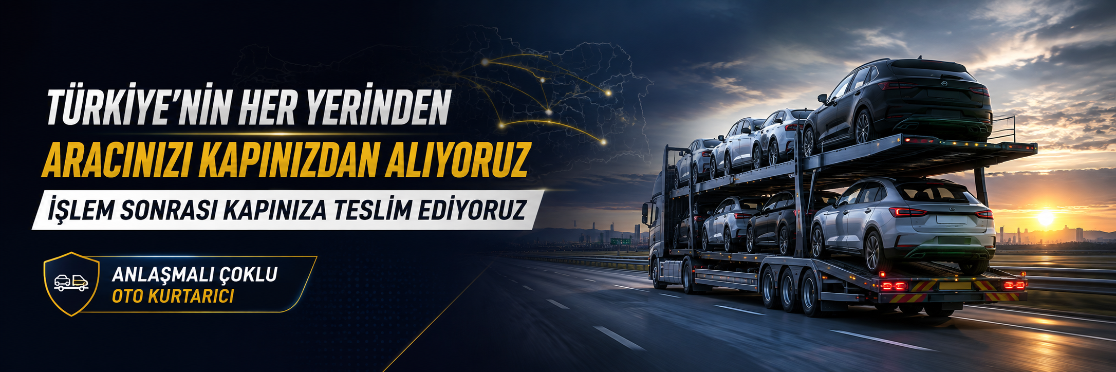 Türkiye geneli kapıdan araç alım ve teslim hizmeti